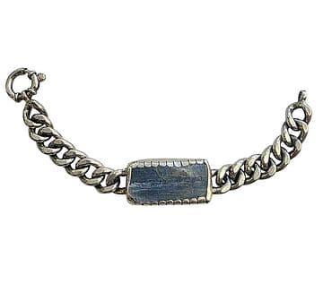 PULSEIRA BARBELA ESPIGA COM RECTÂNGULO CIANITA