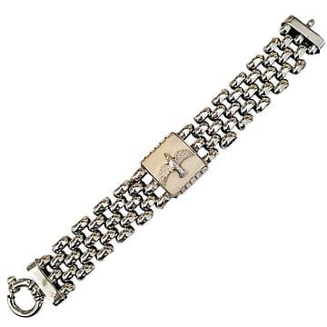 PULSEIRA MALHA ROLEX COM QUADRADO MARFIM VEGETAL E ESPIRITO SANTO