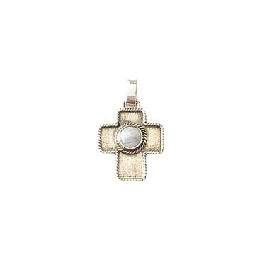 CRUZ 2,5CM CORDA/CALCEDÓNIA