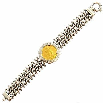 PULSEIRA BARBELA DUPLA GRANITADA COM LIBRA
